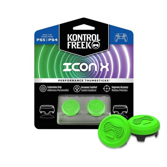 Επεκτεινόμενα Καλύμματα Λαβής Controller PS4/PS5 Icon X | Πράσινο | Green | Kontrol Freek