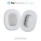 Ανταλλακτικά Μαξιλαράκια Δερματίνης για Apple AirPods Max, Λευκό, White, FixPremium