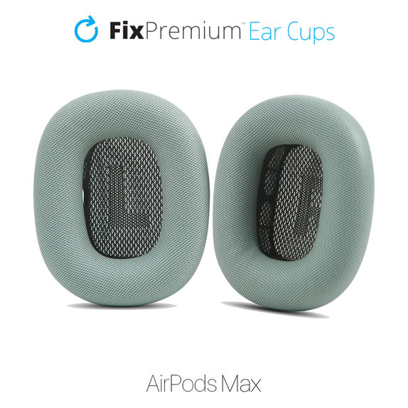 Ανταλλακτικά Μαξιλαράκια Δερματίνης για Apple AirPods Max, Πράσινο, Green, FixPremium