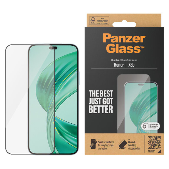 Σκληρυμένο γυαλί UWF για Honor 90 Smart, Μαύρο, PanzerGlass