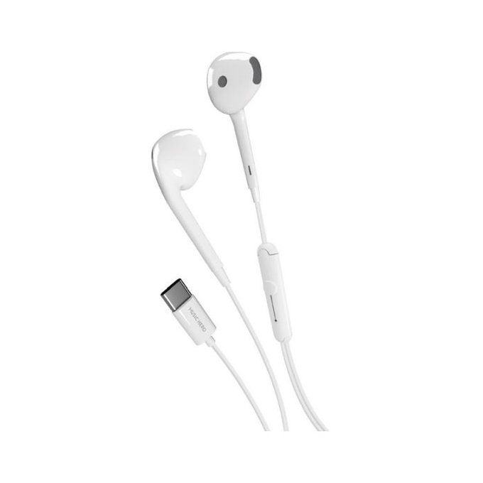 Ακουστικά TUBB, USB-C | λευκό | White | Music Hero
