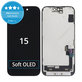 Οθόνη Soft OLED για iPhone 15, Αφής με πλαίσιο, FixPremium