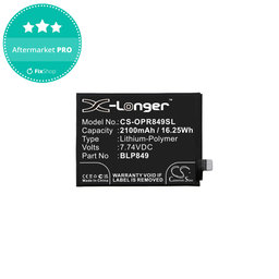 Battery για Realme GT 5G RMX2202 | GT Neo RMX3031 | BLP849 | 2100mAh | HQ