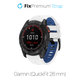 Δίχρωμο Λουράκι Σιλικόνης για Garmin (QuickFit 26mm) | Λευκό | White | FixPremium