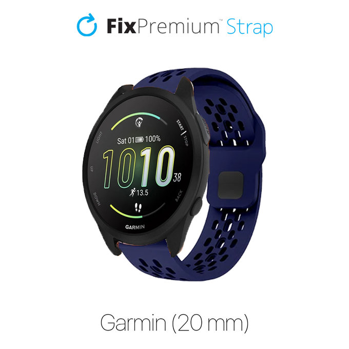 Universal Λουράκι Σιλικόνης για Garmin (20mm) | Μπλε | Blue | FixPremium