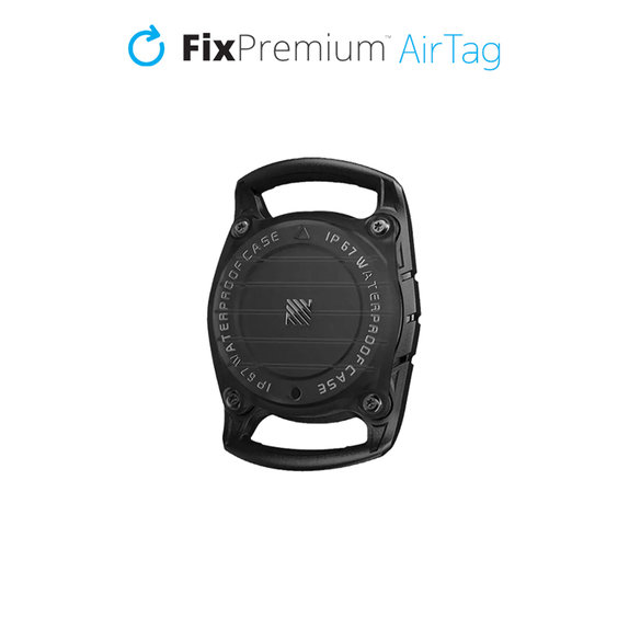 Κολάρο AirTag για Σκύλους και Γάτες, Μαύρο | Black | FixPremium