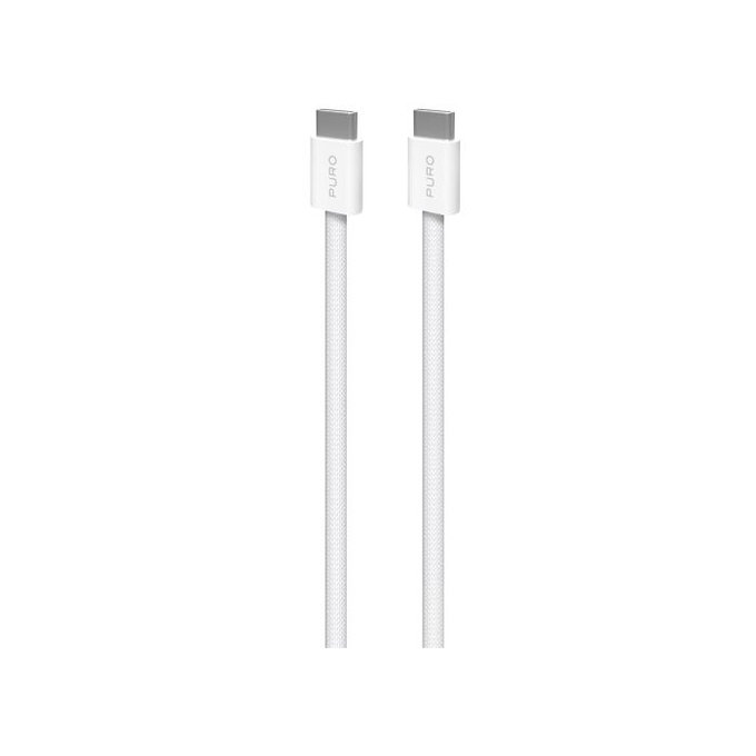 Καλώδιο USB-C / USB-C, 240W, Fabrik FABK4 (2m), Λευκό | White | PURO