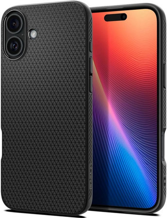 Θήκη Liquid Air για iPhone 16 Plus | Matte Black | Spigen