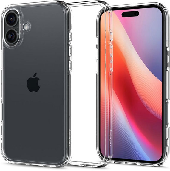 Θήκη Ultra Hybrid για iPhone 16 Plus | Transparent | Crystal Clear | Spigen