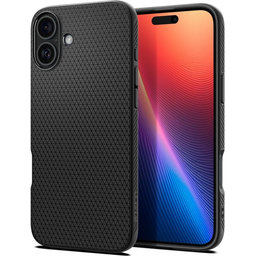 Θήκη Liquid Air για iPhone 16 | Matte Black | Spigen