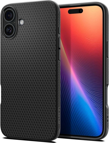 Θήκη Liquid Air για iPhone 16 | Matte Black | Spigen
