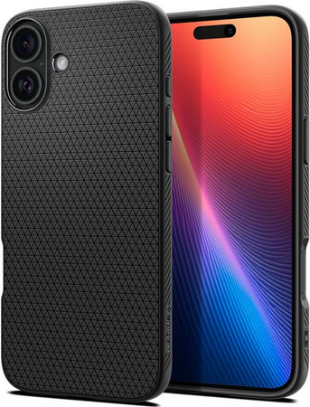 Θήκη Liquid Air για iPhone 16 | Matte Black | Spigen