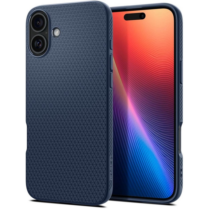Θήκη Liquid Air για iPhone 16 | Navy Blue | Spigen