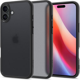 Θήκη Ultra Hybrid για iPhone 16 | Ματ Transparent | Frost Black | Spigen