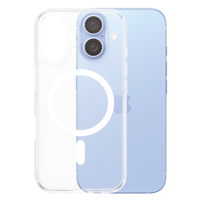 Θήκη HardCase με MagSafe για iPhone 16 | Transparent | PanzerGlass
