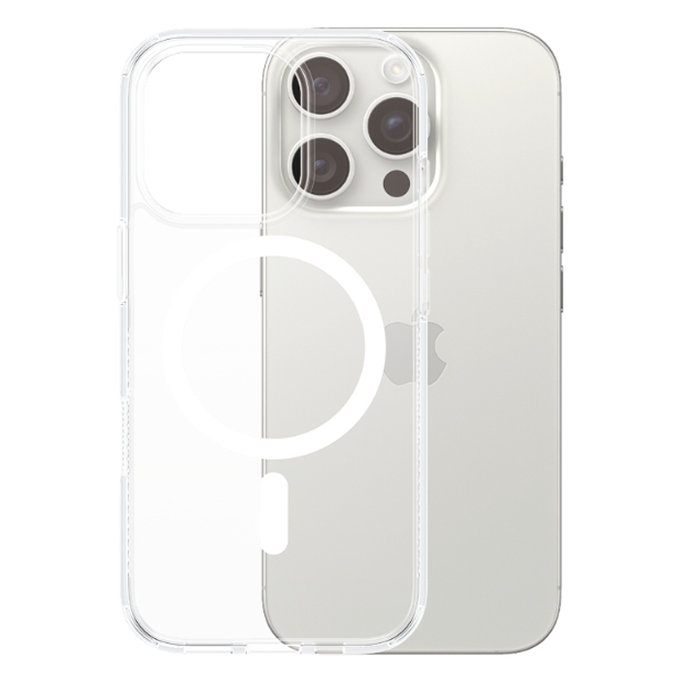 Θήκη HardCase με MagSafe για iPhone 16 Pro | Transparent | PanzerGlass