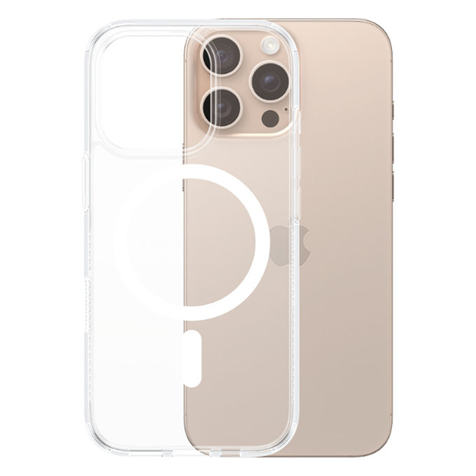 Θήκη HardCase με MagSafe για iPhone 16 Max Pro | Transparent | PanzerGlass