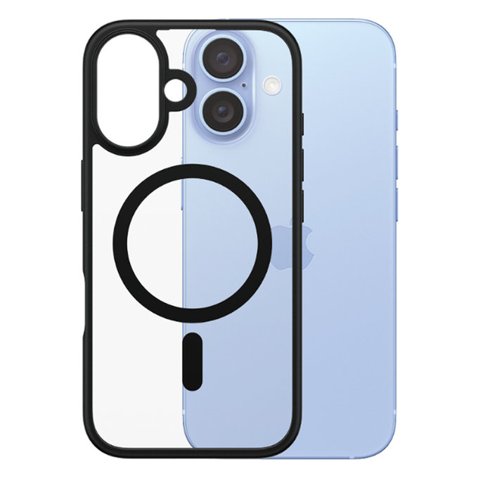Θήκη HardCase με MagSafe για iPhone 16 | Μαύρο | Black | PanzerGlass