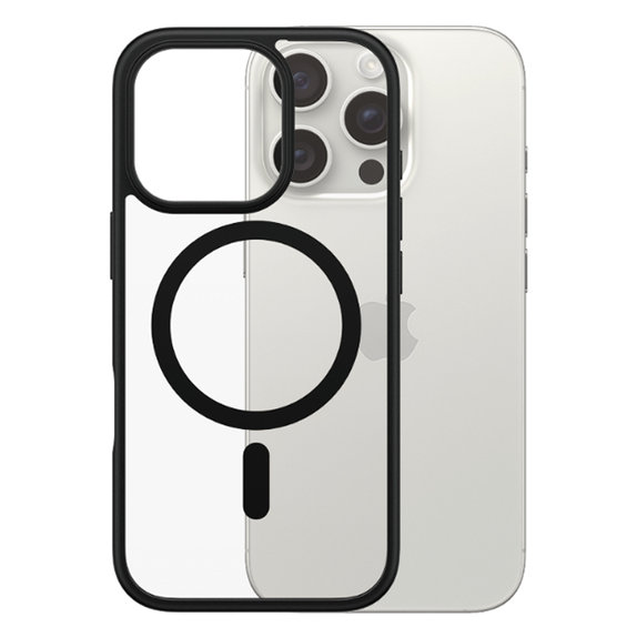 Θήκη HardCase με MagSafe για iPhone 16 Pro | Μαύρο | Black | PanzerGlass