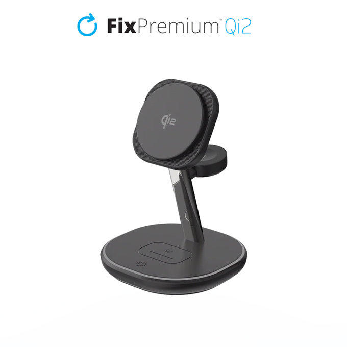Θήκη MagSafe Charging Stand με Qi2 | Μαύρο | Black | FixPremium