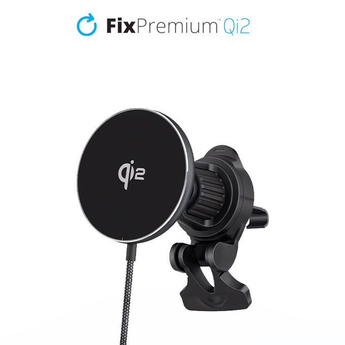 Θήκη MagSafe Car Charger με Qi2 | Μαύρο | Black | FixPremium