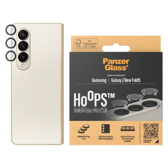 Προστατευτικό φακού κάμερας Hoops για Samsung Z Fold6, Μαύρο, PanzerGlass