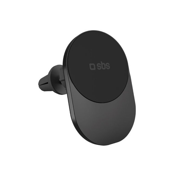 SBS - Βάση αυτοκινήτου με ασύρματη φόρτιση, Qi2, 15W, MagSafe, για γρίλια αέρα, μαύρο