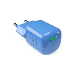 Αντάπτορας Φόρτισης MiniPro USB-C GaN 20W | Μπλε lagon | PURO