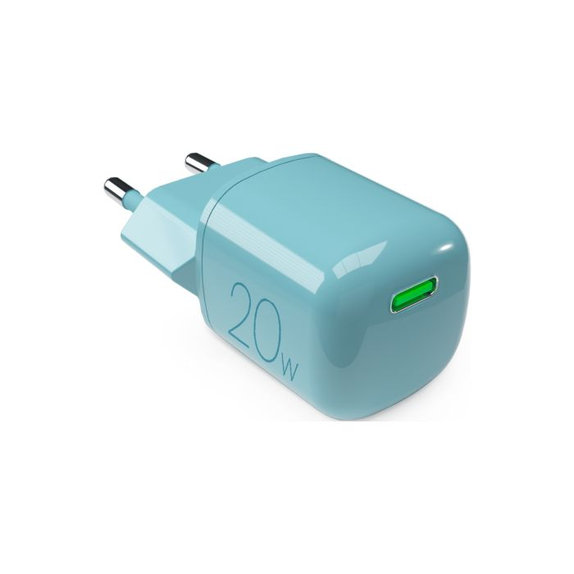 Αντάπτορας Φόρτισης MiniPro USB-C GaN 20W | Island Mist | PURO