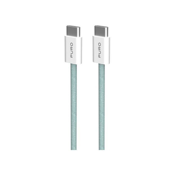 Καλώδιο USB-C / USB-C, 60W, Fabrik FABK4 (1.5m), Νησιώδης Ομίχλη | Island Mist | PURO