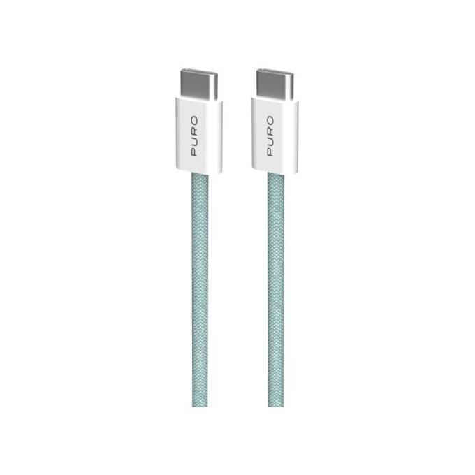 Καλώδιο USB-C / USB-C, 60W, Fabrik FABK4 (1.5m), Νησιώδης Ομίχλη | Island Mist | PURO