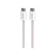 Καλώδιο USB-C / USB-C, 60W, Fabrik FABK4 (1.5m), Αμμώδης Κέλυφος | Sandshell | PURO