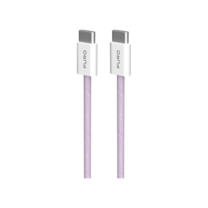 Καλώδιο USB-C / USB-C, 60W, Fabrik FABK4 (1.5m), Κοραλλιογενές | Coraltastic | PURO