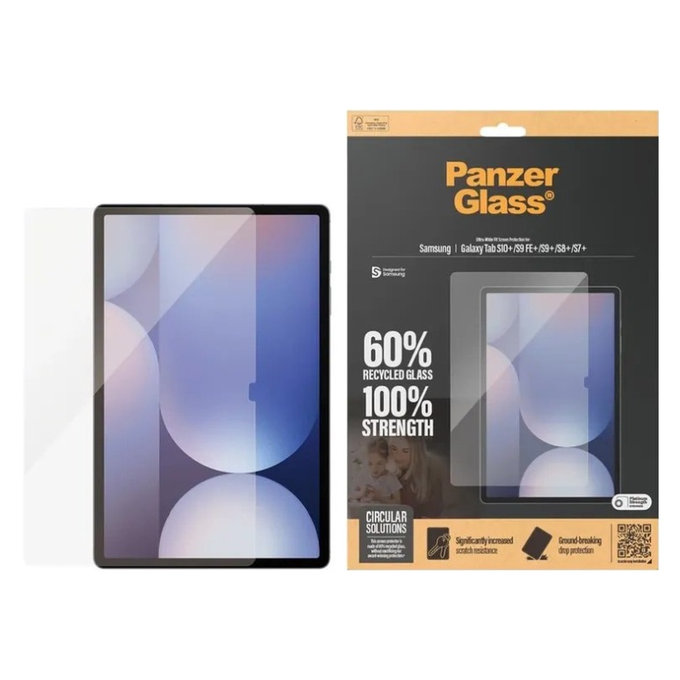 Σκληρυμένο γυαλί UWF για Samsung Galaxy Tab S8/S9 Plus, Διάφανο, PanzerGlass