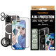 Bundle Hoops + Σκληρυμένο γυαλί UWF + Hard Case + Magnetic Ring Mount για iPhone 16 Pro, PanzerGlass