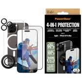 Bundle Hoops + Σκληρυμένο γυαλί UWF + Hard Case + Magnetic Ring Mount για iPhone 16 Pro Max, PanzerGlass
