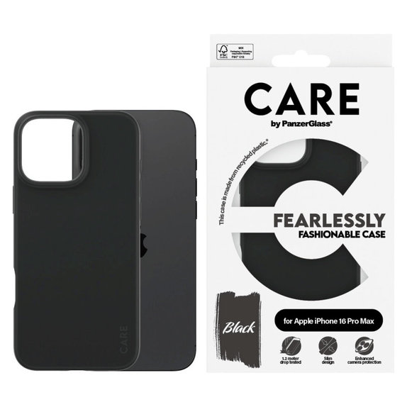 Θήκη Fearlessly για iPhone 16 Pro Max, Μαύρο, CARE