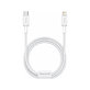 Καλώδιο Lightning / USB-C (1.5m), Λευκό | White | Baseus