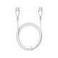 Καλώδιο USB-C / USB-C (1.5m), Λευκό | White | Baseus