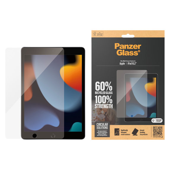 Σκληρυμένο γυαλί UWF για iPad 10,2'' (2019-2021), Διάφανο, PanzerGlass