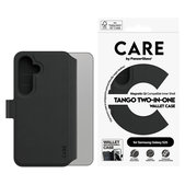 Θήκη Wallet Tango Two-In-One με QI για Samsung Galaxy S25, Μαύρο, PanzerGlass