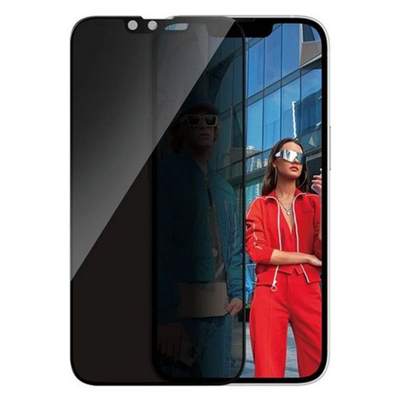 Προστατευτικό Γυαλί UWF Privacy με εφαρμοστή για iPhone 13 | 13 Pro | 14 & 16e | Transparent | PanzerGlass