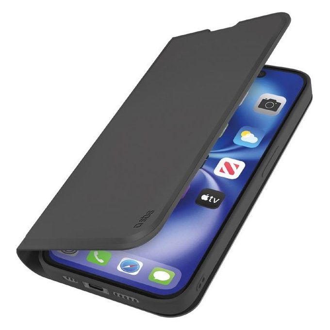 Θήκη Book Wallet Smooth για iPhone 16e | Μαύρο | Black | SBS
