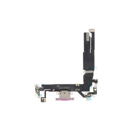Επαφές Φόρτισης + Καλώδιο Flex για iPhone 16 | Ροζ | Pink