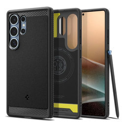 Θήκη Rugged Armor με MagSafe για Samsung S25 Ultra | Matte Black | Spigen