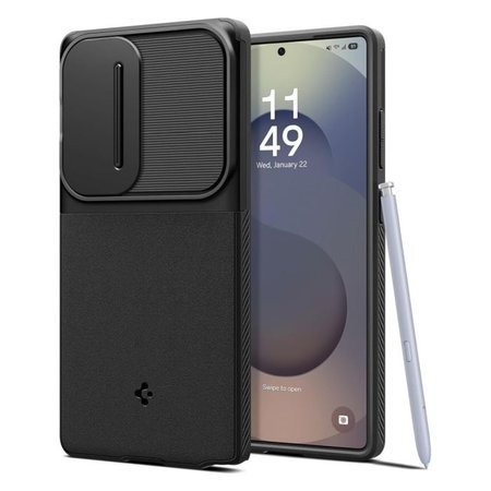 Θήκη Optik Armor για Samsung S25 Ultra | Μαύρο | Black | Spigen