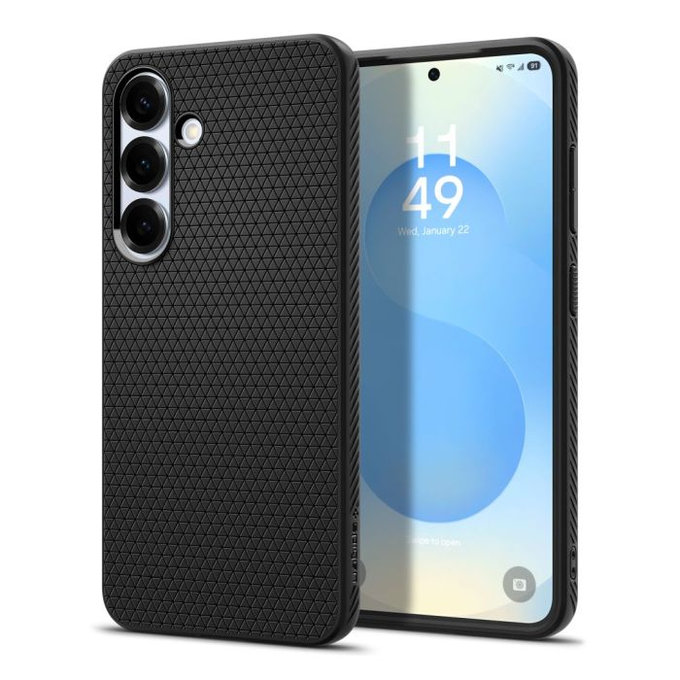 Θήκη Liquid Air για Samsung S25+ | Matte Black | Spigen