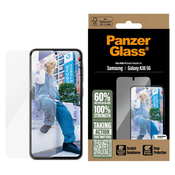 Σκληρυμένο γυαλί UWF για Samsung A36 5G, Διαφανές, PanzerGlass