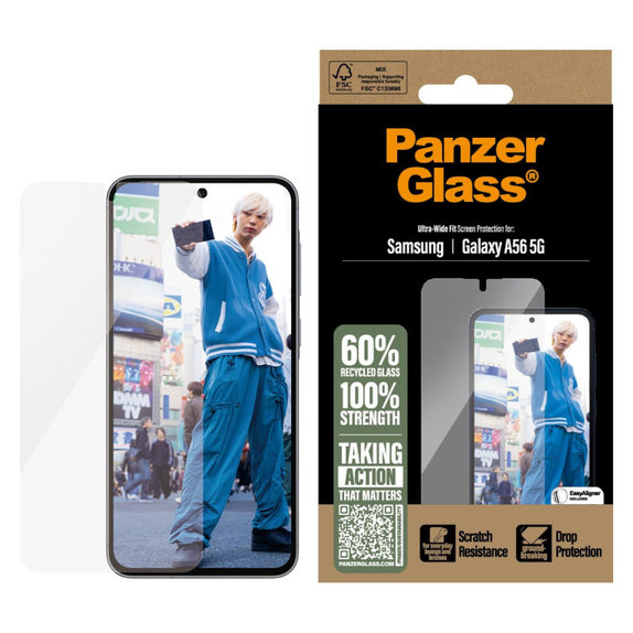 Σκληρυμένο γυαλί UWF για Samsung A56 5G, Διαφανές, PanzerGlass