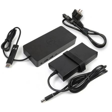 Dell D6000 - Σταθμός σύνδεσης (USB-C) + Τροφοδοτικό 130W Ανακατασκευασμένο